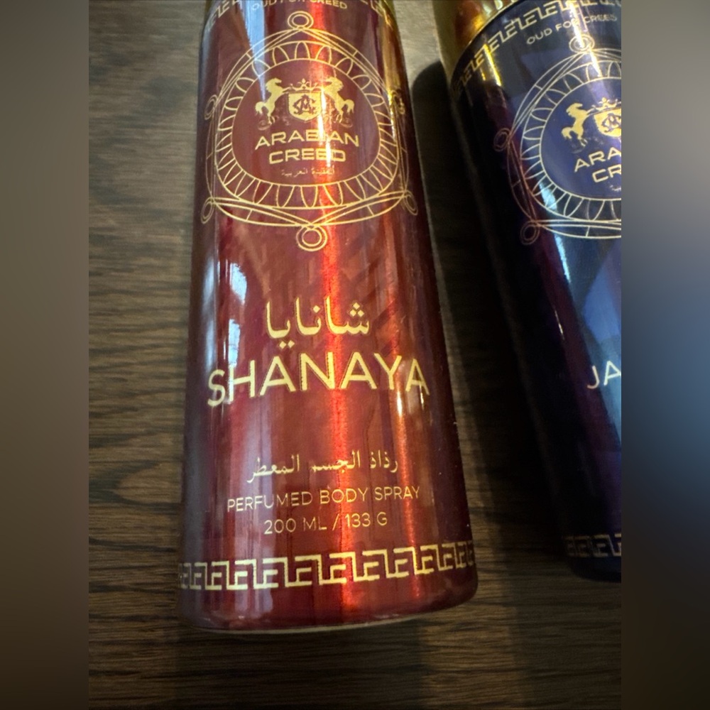 NEW Arabian Creed Perfumed Body Spray Set 2 Jasmine Cloud & Shanaya 200 ml - Picture 5 of 8